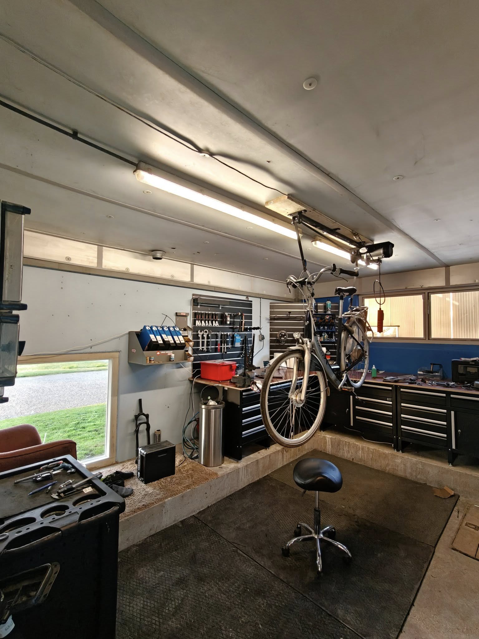 De gloednieuwe werkplaats van De FietsenBoer